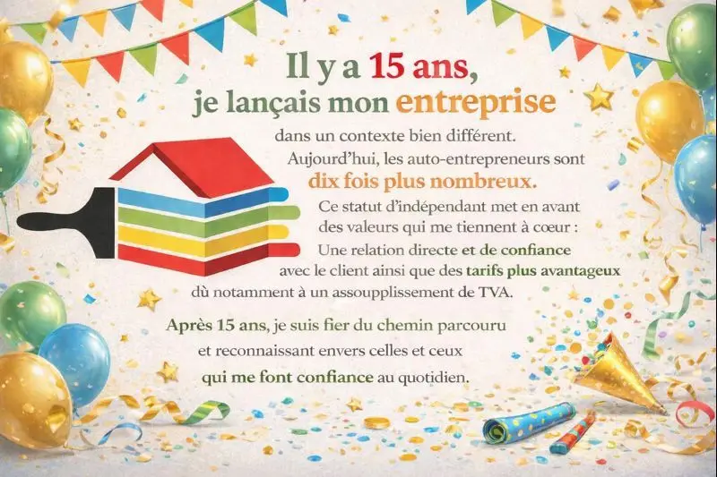 15 ans d'activité : votre artisan peintre à Toulon